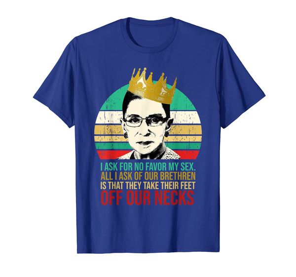 

vintage i ask for no favor my notorious rbg ruth b shirt, White;black
