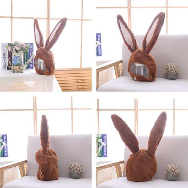 

1pcs cute ear girl women cap solid color warm plush po props caps & hats, Yellow