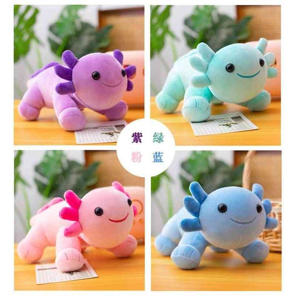 

new cute salamander plush toy cartoon hexagonal dinosaur mexican children's doll