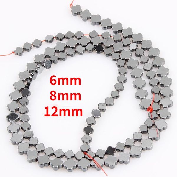 

other natural stone hematite four clover loose beads 6-12 lucky ward off evil spirits for jewelry making diy bracelet necklace earring
