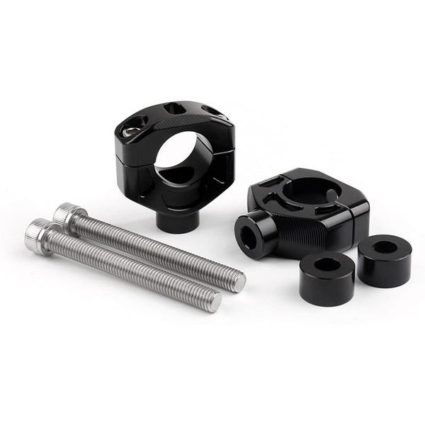 

handlebars 1 set of black aluminum alloy motorcycle directional handlebar heightening cover protection cove