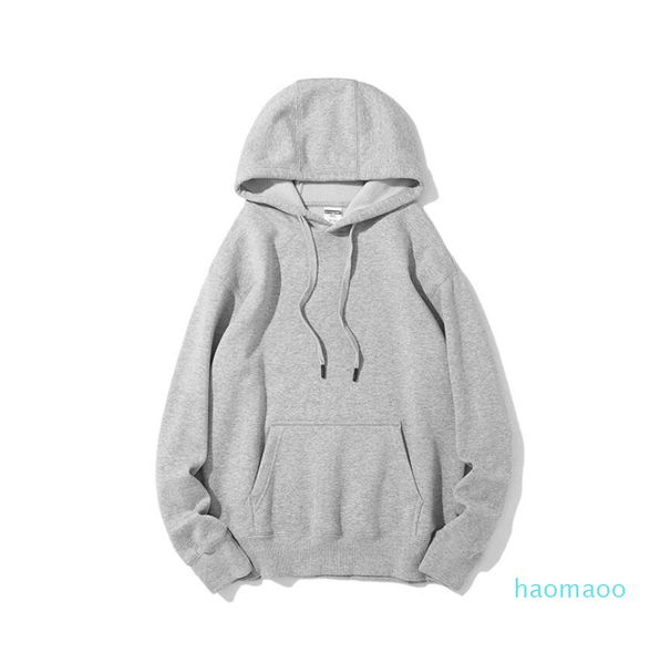 

designer-winter fleece hooded sweatshirt men's hoodies fashion streetwear long sleeve pullover hoodie casual sportswear jumper, Black