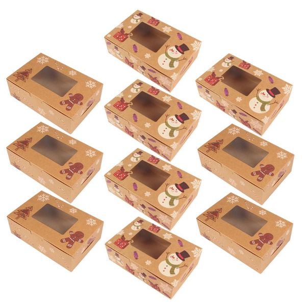 

gift wrap 10pcs christmas cake boxes lovely cupcake practical storage