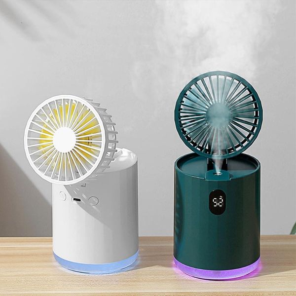 

humidifiers portable wireless air humidifier usb mist maker fogger with cool mini foldable fan for home office deskaromatgerapy diffuser