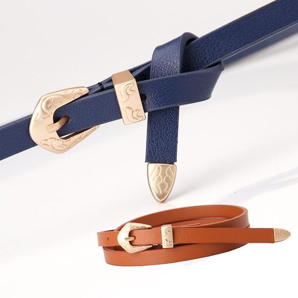 

belts [ewq] 2021 fashion novelty all-match adjustable waist cover paint leather belt for women personally with metal buckle 8y370, Black;brown