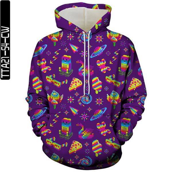 

men's hoodies & sweatshirts 2021 3d printing elements and women's sweatshirt pullovers spring summer fashion street outdoor, Black