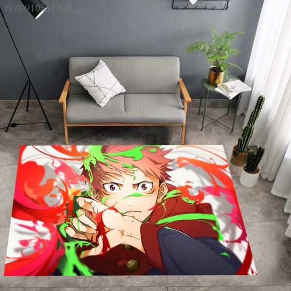 

carpets arrival anime character itadori yuji for living room bedroom entrance doormat floor mats anti-slip bathroom mat rugs