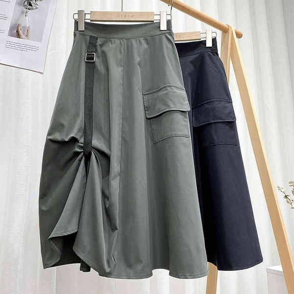 

skirt skirts women mujer faldas retro high waist large swing a-line girls students black