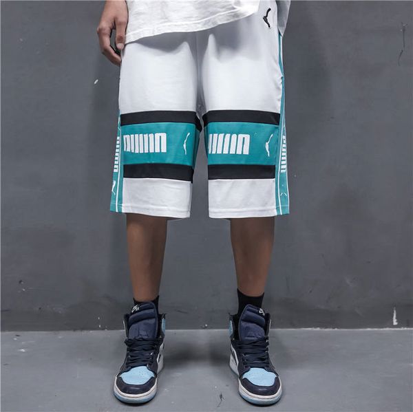 

mens womens designers fitness shorts loose breathable beach pants sports casual series basketball short pant trousers p20959, White;black