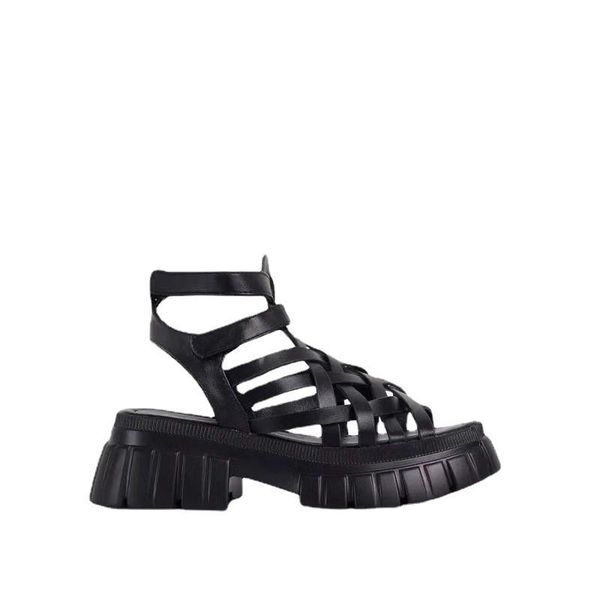 

sandals for women casual summer ankle strap open toe, Black