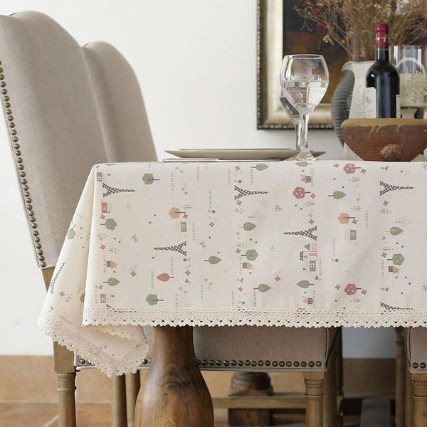 

table cloth rectangle blue waterproof modern pastoral aesthetic mantel mesa decoration ei50tc