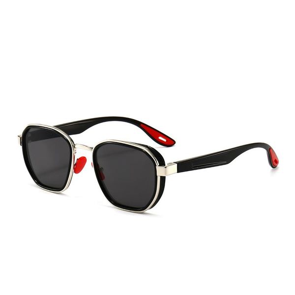 

sunglasses fashion trend european and american personality anchor casual street for both men women, White;black