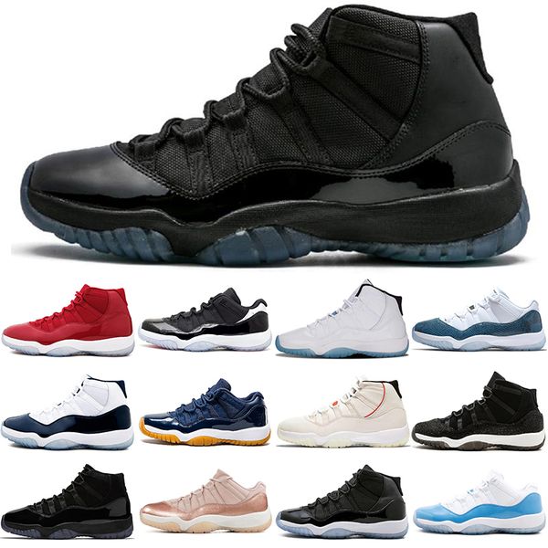 

designer 11s 11 basketball shoes womens mens legend blue bred low platinum tint midnight navy outdoors sports sneakers trainers