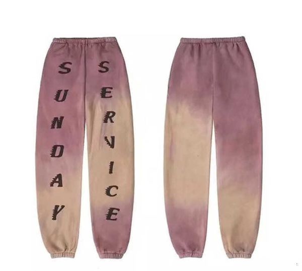 

men's pants quality kanye west cpfm sunday service tie-dyed jogger hiphop streetwear men sweatpants joggers trousers bken, Black