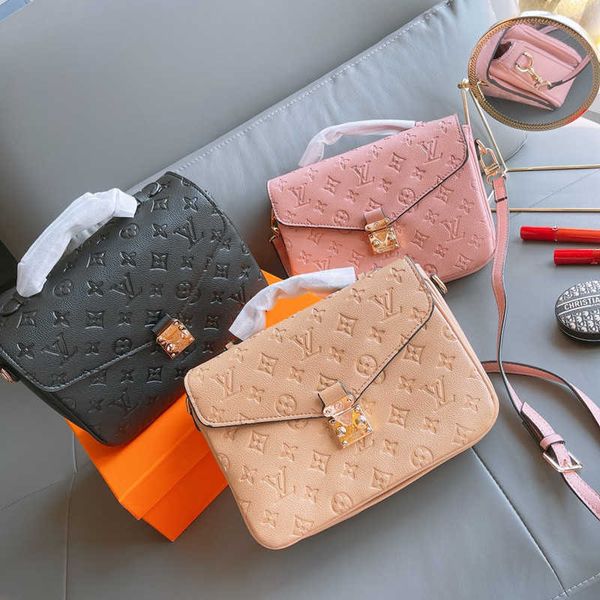 

5a+ vintage wallets pochette metis 25cm 3d relief messenger bags vutton designers luxurys handbags purse women shoulder