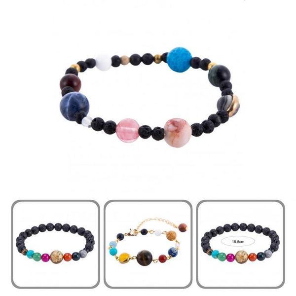 

tennis stone bangle astronomy galaxy themed rock beads natural wear resistant bracelet, Golden;silver
