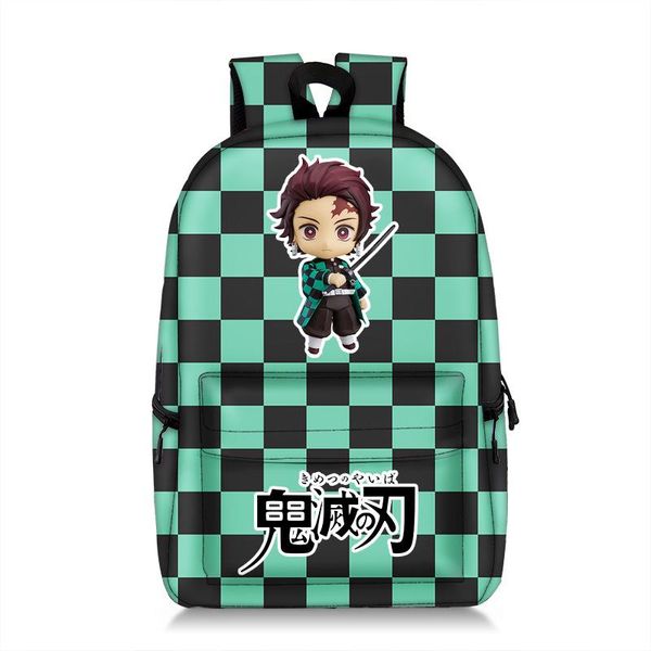 

storage bags anime demon slayer student bag kimetsu no yaiba nezuko kamado tanjirou backpack fashion travel schoolbag lapshopping