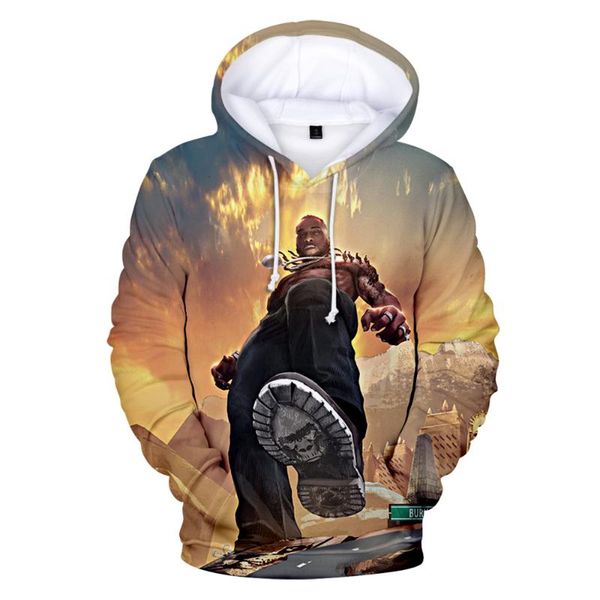 

men's hoodies & sweatshirts burna boy 3d men women fashion sweatshirt casual clothes autumn kpop, Black