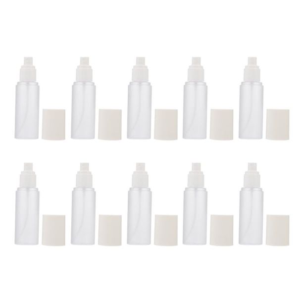 

storage bottles & jars 10pcs cosmetics travel dispenser empty spray (white)
