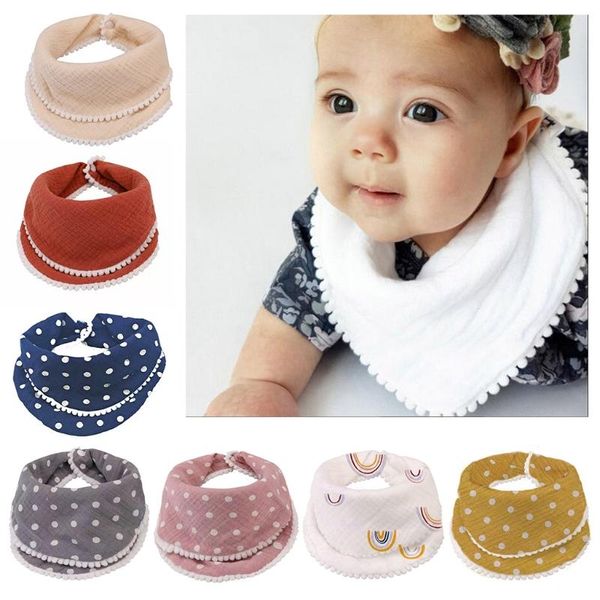 

baby feeding bibs soft gauze saliva towel scarf born burp cloth bandana gifts & cloths
