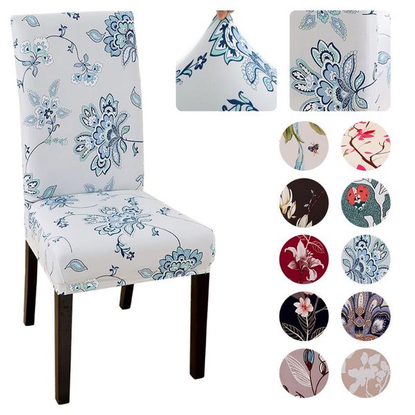 

chair covers 1/4/6pcs spandex cover removable washable anti-dirty seat printed pattern slipcover for wedding restaurant banquet