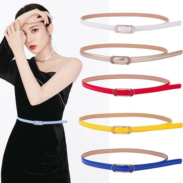 

children belts kids teenage girls accessories abdominal skinny belt leather fashion dress student decoration b7130, Black