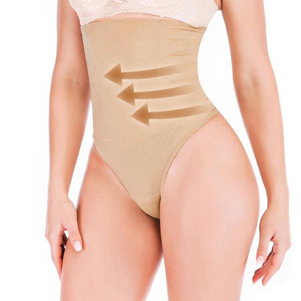 

women's shapers 2pcs women high waist trainer body shaper tummy belly control slimming shapewear girdle underwear shaping panties breat, Black;white