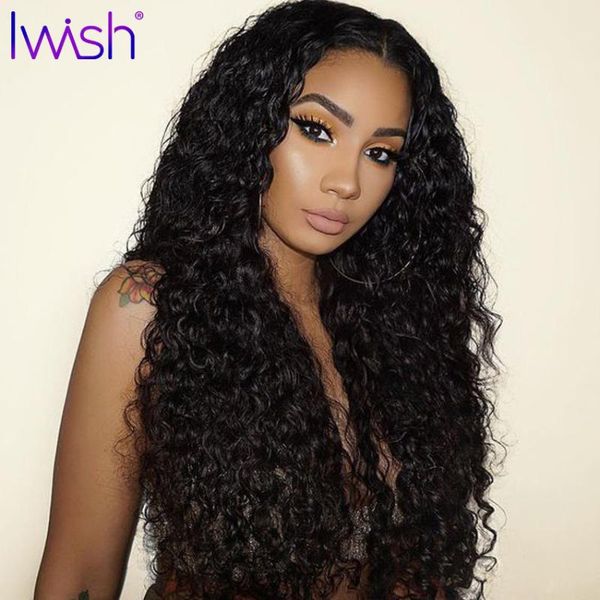 

lace wigs water wave human hair wig 30 inch baby 4x4 5Ã5 closure malaysian t part pre plucked remy, Black;brown