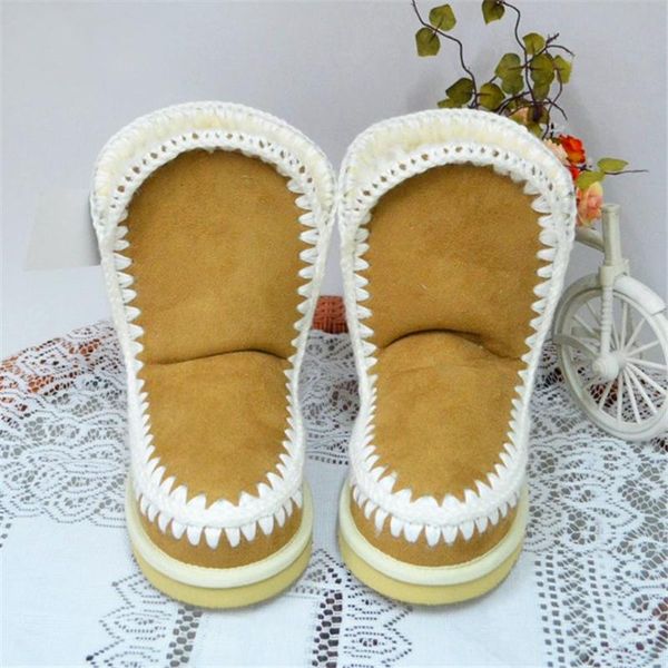 

boots winter snow warm thick fur platform women brand design ankle female casual mid calf ski, Black