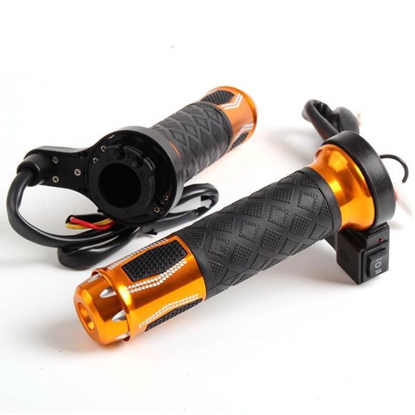 

handlebars 22 28mm universal electrica twist throttle 12v for electric bicycle scooter motorcycle speed gas handle accelerator kit