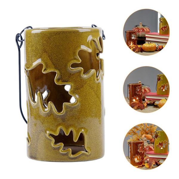 

candle holders thanksgiving candlestick hollow handheld lantern decor