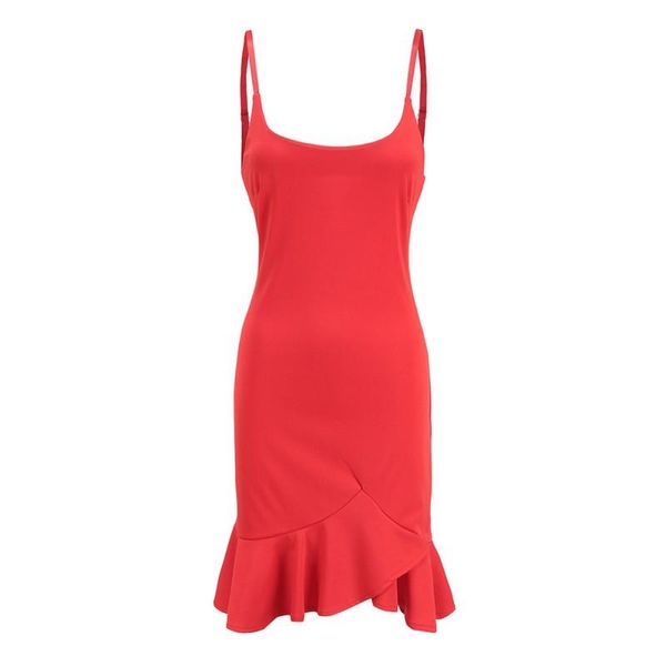 

casual dresses womens spaghetti straps wrap neck ruffle bodycon fitted mini cocktail party dress, Black;gray