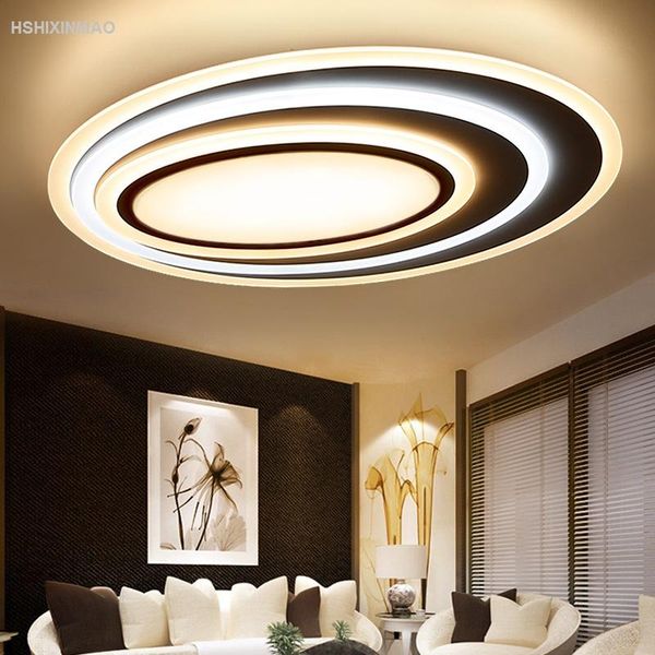 

ceiling lights postmodern acrylic art corrugated led light living room bedroom study oval ultra thin dimming lamps