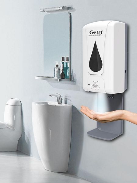 

1200ml automatic soap dispenser with touch sensor hand sanitizer wall mounted ssanitizing gel liquid for bathroom