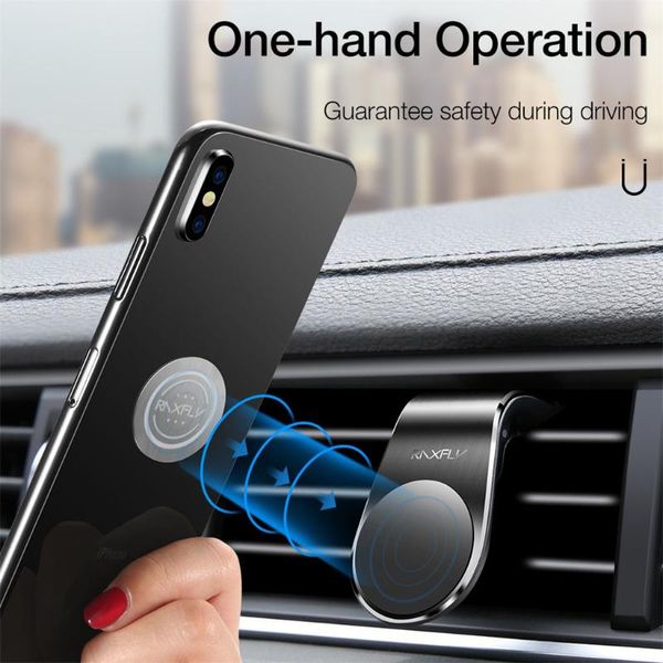 

phone stand universal in car magnetic attraction air vent mount smart gps holder cradle -l1128 cell mounts & holders