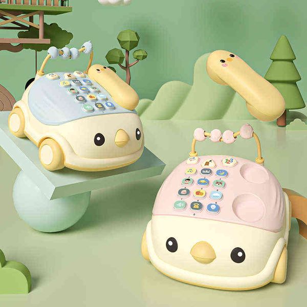 Montessori crianças celular bebê bebê telefone celular brinquedo para bebês menino menino 1 ano velho jogo interativo brinquedo para crianças de 2 a 4 anos de idade G1224