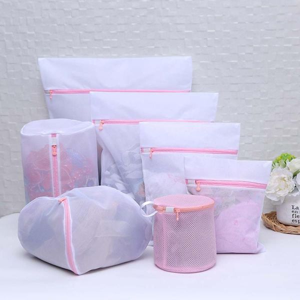 

laundry bags 4/5/6 pcs household zippered lingerie washing practical underwear clothes storage accessories