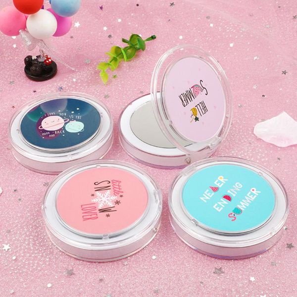

compact mirrors portable led lighted mini circular makeup mirror pocket face lip cosmetic beauty