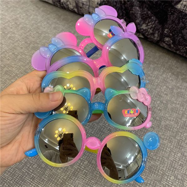 

baby boys girls star cartoon round colors sunglasses children uv400 goggles outdoor kids summer beach holiday eyewear, White;black