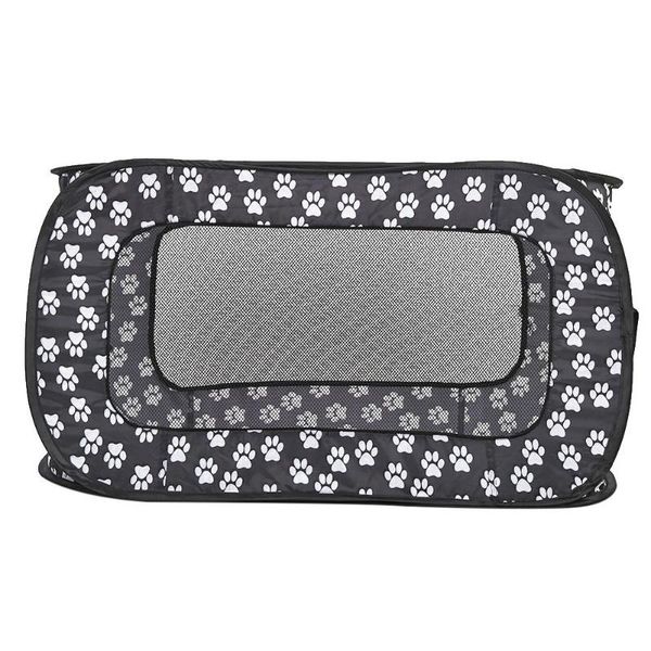 

kennels & pens pet tent fence foldable cat dog travel cage rectangular footprints 87cm fold cages and