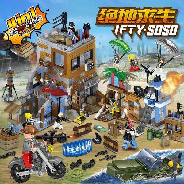 

jedi survival building blocks eat chicken compatible with lego military model