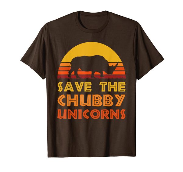 

Vintage Save The Chubby Unicorns Shirt Retro Rhino T-Shirt, Mainly pictures