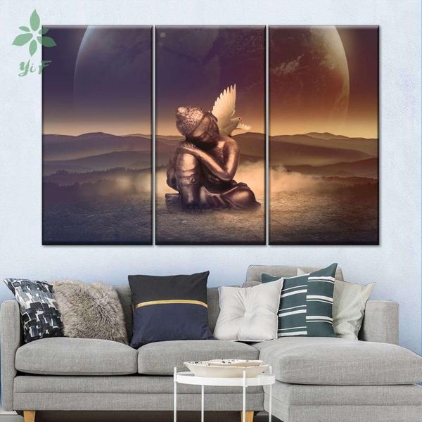 

paintings bliss buddha 3 piece canvas wall art household decoration oil painting