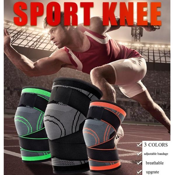 

elbow & knee pads breathable basketball football sport safety kneepad volleyball training elastic support protect, Black;gray