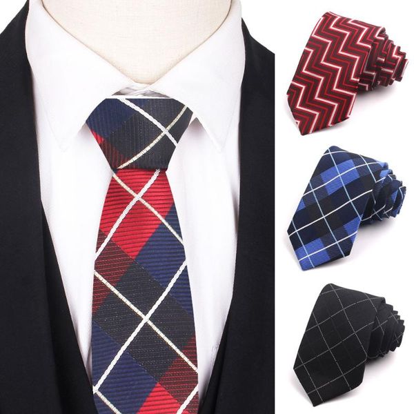 

neck ties plaid for men women classic skinny necktie wedding business girls boys suits tie casual slim male gravatas, Blue;purple