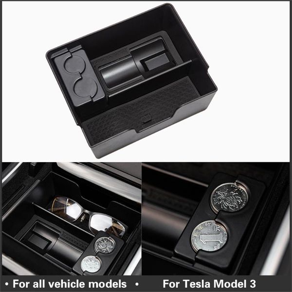 

car organizer for teslamodel3 central storage box stowing tidying center console model 3 2021 auto interior accessories
