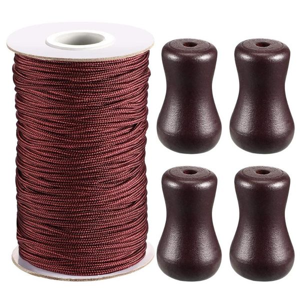 

home durable diy handmade repair multi-function braided lift wood pendant polyester line rope outdoor curtain accessories other decor