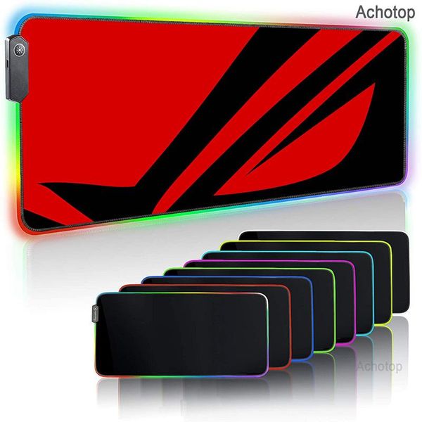 

mouse pads & wrist rests asus rgb soft large gaming pad rog oversize glowing led extended mousepad non-slip rubber base computer keyboard ma