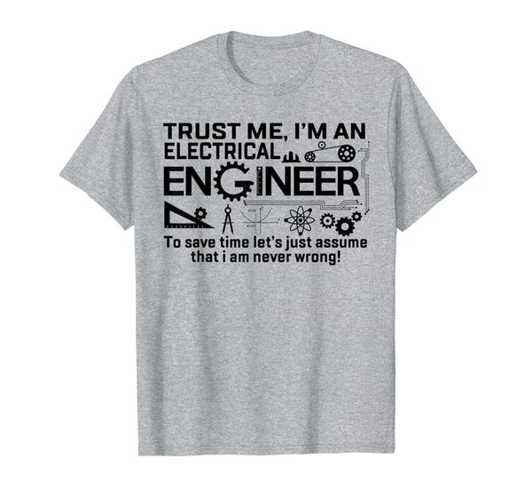 

design i am an electrical engineer t-shirt, White;black