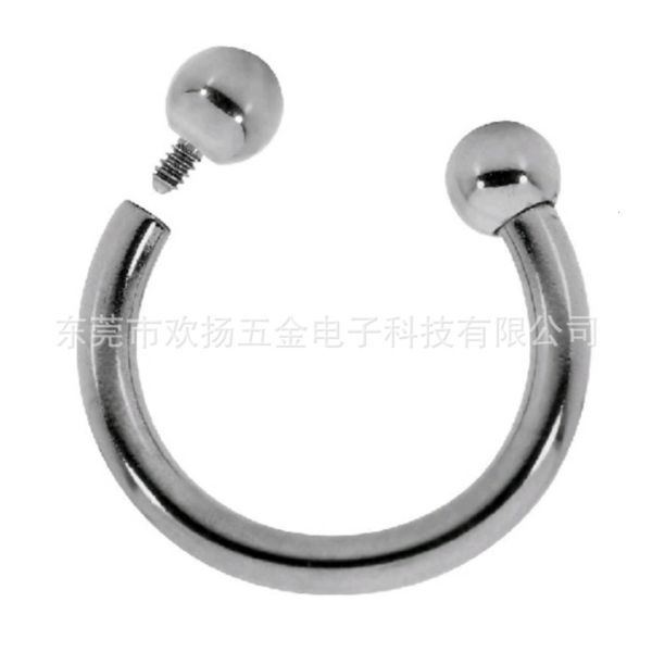 

g23 titanium alloy nose nail human body puncture jewelry internal thread c-type ring ball horseshoe ring ear bone